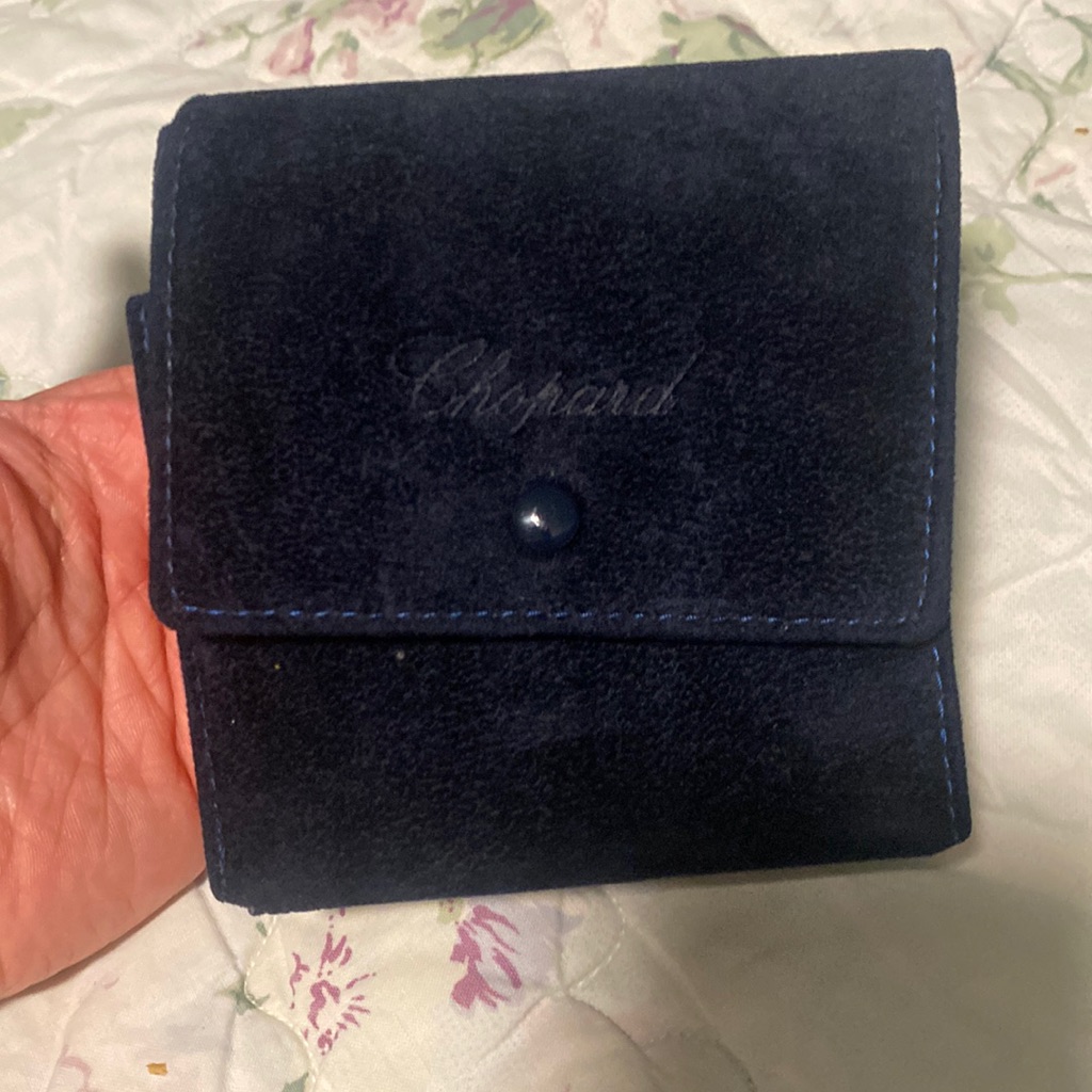 Chopard Midnight Blue Suede Watch Travel Case Pouch Chopard Midnight Blue Suede Watch Travel Case Pouch